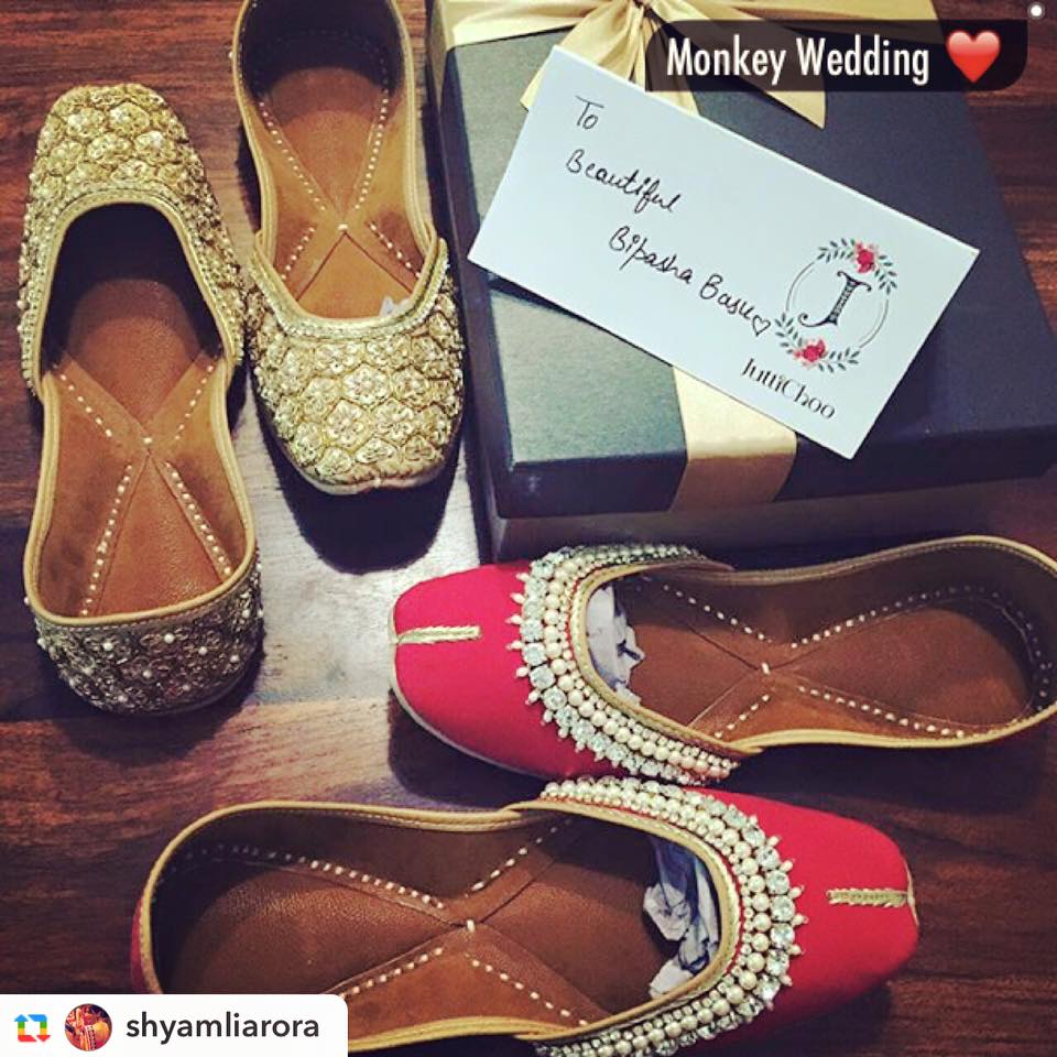 Guess what Footwear Bipasha Basu Decided to wear on her Wedding Day